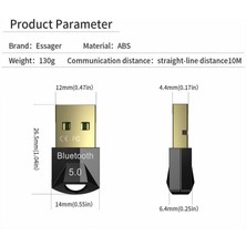 Streak Kablosuz Mini Bluetooth USB 5.0 Dongle Receiver Alıcısı Aparatı