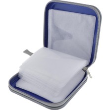 Bestnify 40 Kollu Plastik CD Cüzdan DVD Kasa Koruyucusu Organizatör Bağlayıcı 15X15CM Mavi (Yurt Dışından)