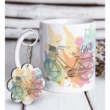 BK Kişiye Özel Nostalji Tasarımlı Beyaz Kupa ve Anahtarlık Hediye Seti-1