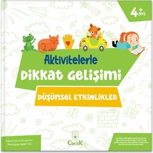 4+ Yaş " Aktivitelerle Dikkat Gelişimi Serisi" Okul Öncesi Etkinlik Seti - 4 Kitap