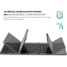 Streak Bluetooth Katlanabilir Mini Klavye Kablosuz Tablet Tel Pc Uyumlu