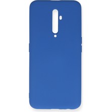 Nevarium Oppo Reno 2z Kılıf Lansman Içi Kadife Nano Silikon - Mavi