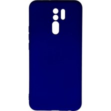 Nevarium Xiaomi Redmi 9 Kılıf Lansman Içi Kadife Nano Silikon - Lacivert