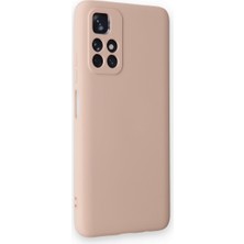 Nevarium Xiaomi Poco M4 Pro 5g Kılıf Lansman Içi Kadife Nano Silikon - Pudra