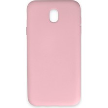 Nevarium Samsung Galaxy J7 Pro / J730 Kılıf Lansman Içi Kadife Nano Silikon - Pudra