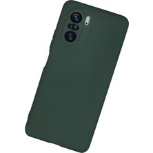 Nevarium Xiaomi Redmi K40 Pro Kılıf Lansman Içi Kadife Nano Silikon - Yeşil