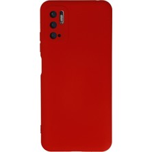 Nevarium Xiaomi Redmi Note 10 5g Kılıf Lansman Içi Kadife Nano Silikon - Kırmızı