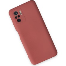 Nevarium Xiaomi Redmi Note 10 Kılıf Lansman Içi Kadife Nano Silikon - Kiremit