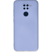 Nevarium Xiaomi Redmi Note 9 Kılıf Lansman Içi Kadife Nano Silikon - Lila