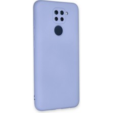 Nevarium Xiaomi Redmi Note 9 Kılıf Lansman Içi Kadife Nano Silikon - Lila