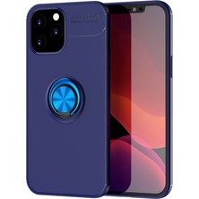 Nevarium Apple iPhone 12 Pro Max Kılıf Yüzüklü Silikon Range - Mavi