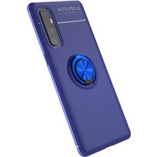 Nevarium Oppo Reno 3 Pro Kılıf Yüzüklü Silikon Range - Mavi