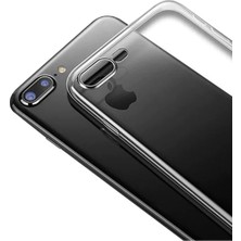 Nevarium Apple iPhone 8 Plus Kılıf Şeffaf Silikon Lüx