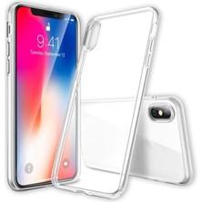 Nevarium Apple iPhone Xs Kılıf Şeffaf Silikon Lüx