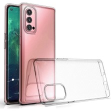 Nevarium Oppo Reno 4 Kılıf Şeffaf Silikon Lüx