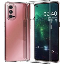 Nevarium Oppo Reno 4 Kılıf Şeffaf Silikon Lüx