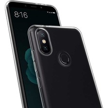 Nevarium Xiaomi Mi A2 Lite Kılıf Şeffaf Silikon Lüx