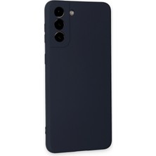 Nevarium Samsung Galaxy S21 Plus Kılıf Lansman Içi Kadife Nano Silikon - Koyu Gri