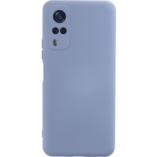 Nevarium Vivo Y31 2021 Kılıf Lansman Içi Kadife Nano Silikon - Gri