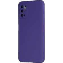 Nevarium Xiaomi Redmi Note 10 5g Kılıf Lansman Içi Kadife Nano Silikon - Mor