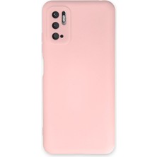 Nevarium Xiaomi Redmi Note 10 5g Kılıf Lansman Içi Kadife Nano Silikon - Pudra