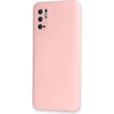 Nevarium Xiaomi Redmi Note 10 5g Kılıf Lansman Içi Kadife Nano Silikon - Pudra