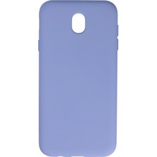 Nevarium Samsung Galaxy J7 Pro / J730 Kılıf Lansman Içi Kadife Nano Silikon - Lila