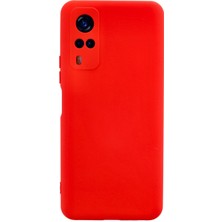 Nevarium Vivo Y31 2021 Kılıf Lansman Içi Kadife Nano Silikon - Kırmızı