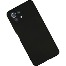 Nevarium Xiaomi Mi 11 Lite Kılıf Lansman Içi Kadife Nano Silikon - Siyah