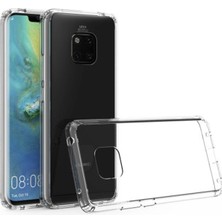 Nevarium Huawei Mate 30 Lite Kılıf Şeffaf Silikon Lüx