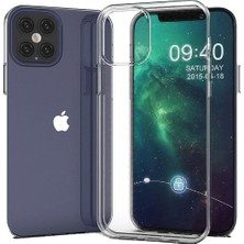 Nevarium Apple iPhone 12 Pro Max Kılıf Şeffaf Silikon Lüx