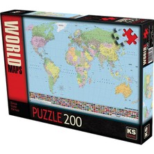 Ks Puzzle  11332 Puzzle 200 Dünya Siyasi Haritası