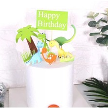 Shun Dinozor Kek Dekorasyon Cupcake Topper Doğum Günü Partisi Malzemeleri (Yurt Dışından)