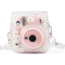 Fujifilm Instax mini 11/9/8 için Kamera Kılıfı PVC Çiçek (Yurt Dışından)