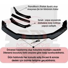 Sare Tuning Renault Megane 3 2008-2016 4 Parça Sarı Ön Ek Piano Black Lip