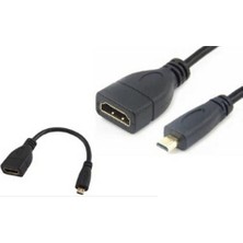 Streak HDMI Dişi To Micro HDMI Erkek Ses ve Görüntü Çevirici Kablo