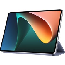 LRtools Sert Pc + Pu Deri Otomatik Absorbed Üçlü Stand Işık Ince Tablet Kapak Kabuğu Xiaomi Pad 5/5 Pro - Gri (Yurt Dışından)