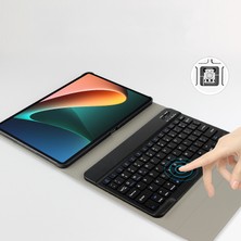 LRtools Ajiuyu Ayarlanabilir Stand Tablet Kılıf Çıkarılabilir Bluetooth Klavye Koruyucu Kapak Xiaomi Pad 5/5 Pro - Mavi (Yurt Dışından)