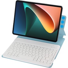 LRtools Xiaomi Pad 5/Pad İçin Ajiuyu 5 Pro Magnetooth Klavye ile Manyetik Emici Deri Tablet Kasası - Mavi (Yurt Dışından)