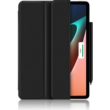 LRtools Tam Vücut Koruma Ultra Ince Güçlü Manyetik Üçlü Üçlü Stand Kapak Kılıfı Xiaomi Pad 5 / Pad 5 Pro - Turuncu (Yurt Dışından)