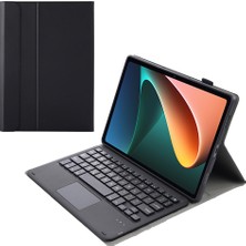 LRtools AN05 -A Tpu Çerçeve + Deri Stand Kılıfı Xiaomi Pad İçin Çıkarılabilir Bluetooth Dokunmatik Yüzey Klavyesi 5/5 Pro - Siyah (Yurt Dışından)