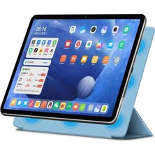 LRtools Tam Vücut Koruması Ultra Ince Güçlü Manyetik Üçlü Üçlü Stand Kapak Kılıfı Xiaomi Pad 5 / Pad 5 Pro - Bebek Mavisi (Yurt Dışından)