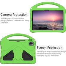 LRtools Hafif Cabrio Kickstand Çocuk Dostu Eva Koruyucu Kapak Xiaomi Pad 5/ Pad 5 Pro - Green (Yurt Dışından)