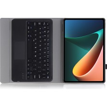 LRtools AN05 -A Tpu Çerçeve + Deri Stand Kılıfı Xiaomi Pad İçin Çıkarılabilir Bluetooth Dokunmatik Yüzey Klavyesi 5/5 Pro - Pembe (Yurt Dışından)