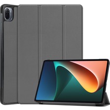 LRtools Anti -Cratch Şok Geçirmez Pu Deri Üçlü, Xiaomi Pad 5 / Pad 5 Pro - Gri İçin Otomatik Uyku / Uyandıran Slim Smart Tablet Kapağı (Yurt Dışından)