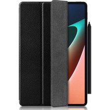 LRtools Otomatik Uyandırma/uyku Deri Üç Katlı Stand Tablet Çanta Kabuğu Xiaomi Ped 5/Pad 5 Pro 11 İnç (Yurt Dışından)