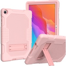 LRtools Slayt-Out Kickstand Tasarım Kontrast Renk Pc + Tpu + Silikon Tablet Kapak Kılıf Huawei Matepad T10S - Hepsi Pembe (Yurt Dışından)