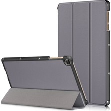 LRtools Deri Tri-Fold Şık Tablet Kılıf Huawei Matepad T10S / T10 / Onur Pad 6 - Gri (Yurt Dışından)