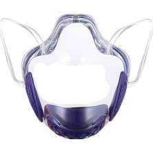 Baosity Maske Yüz Kalkanı, Konfor ve Güvenliği Birleştirin, Pc ve Plastik Kullanımlık Sünger Filtresi ile Temizle Yüz Maskesi, Anti Sis ve Dayanıklı - Mor (Yurt Dışından)