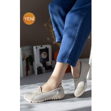 Tarçın Ayakkabı Bej Kadın Spor Babet Yürüyüş Ayakkabısı Çpç-0004